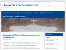 Tablet Screenshot of parrocchiasantamarcellina.it